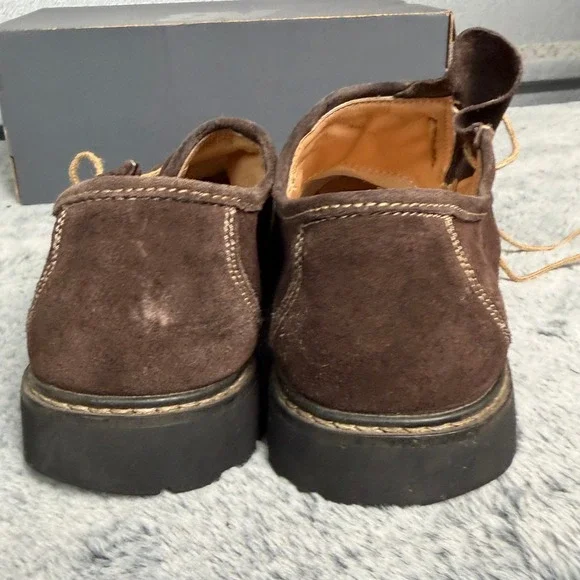 Fuchs Trachtenmoden Mens Brown Suede Haferlschuh Bavarian Alpine Shoes EU 44 - Picture 5 of 9